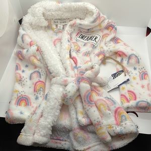 Rae Dunn Toddler Dreamer Rainbow Tie-front Robe